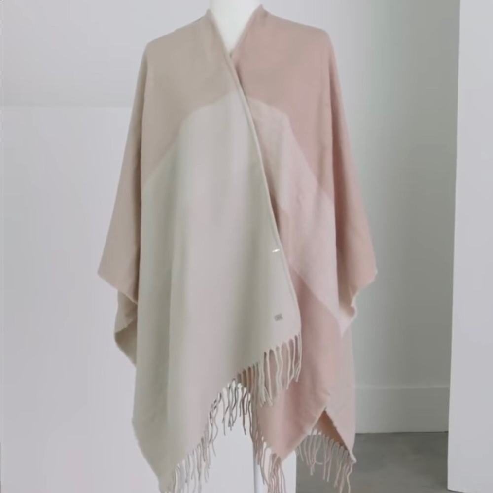 Woven Scarfigan with Fringe